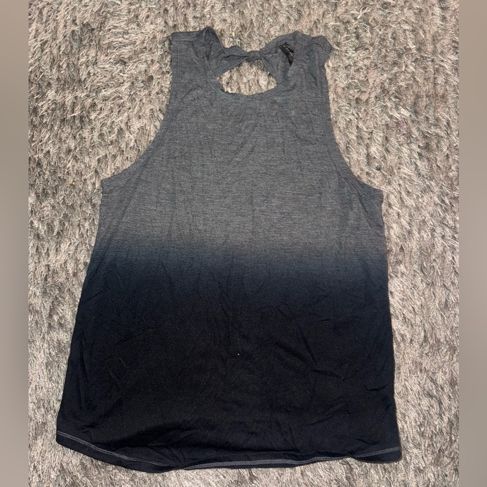 Aeropostale Gray and Black Ombre Tank Top
